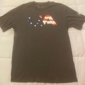 Boys Under Armour American Flag Shirt